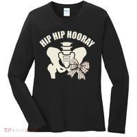 Coquette Bow Hip Hip Hooray Hip Replacement Physical Women's Long Sleeve Shirt thumb 0