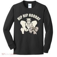 Coquette Bow Hip Hip Hooray Hip Replacement Physical Kids Long Sleeve Shirt thumb 0