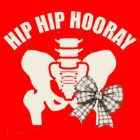 Coquette Bow Hip Hip Hooray Hip Replacement Physical Santa Hat thumb 1
