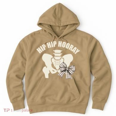 Coquette Bow Hip Hip Hooray Hip Replacement Physical Hoodie