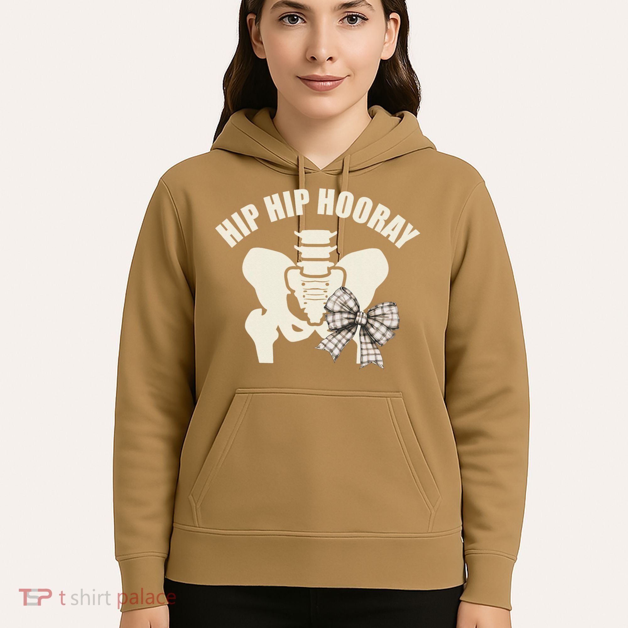 Coquette Bow Hip Hip Hooray Hip Replacement Physical Hoodie