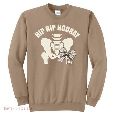 Coquette Bow Hip Hip Hooray Hip Replacement Physical Sweatshirt