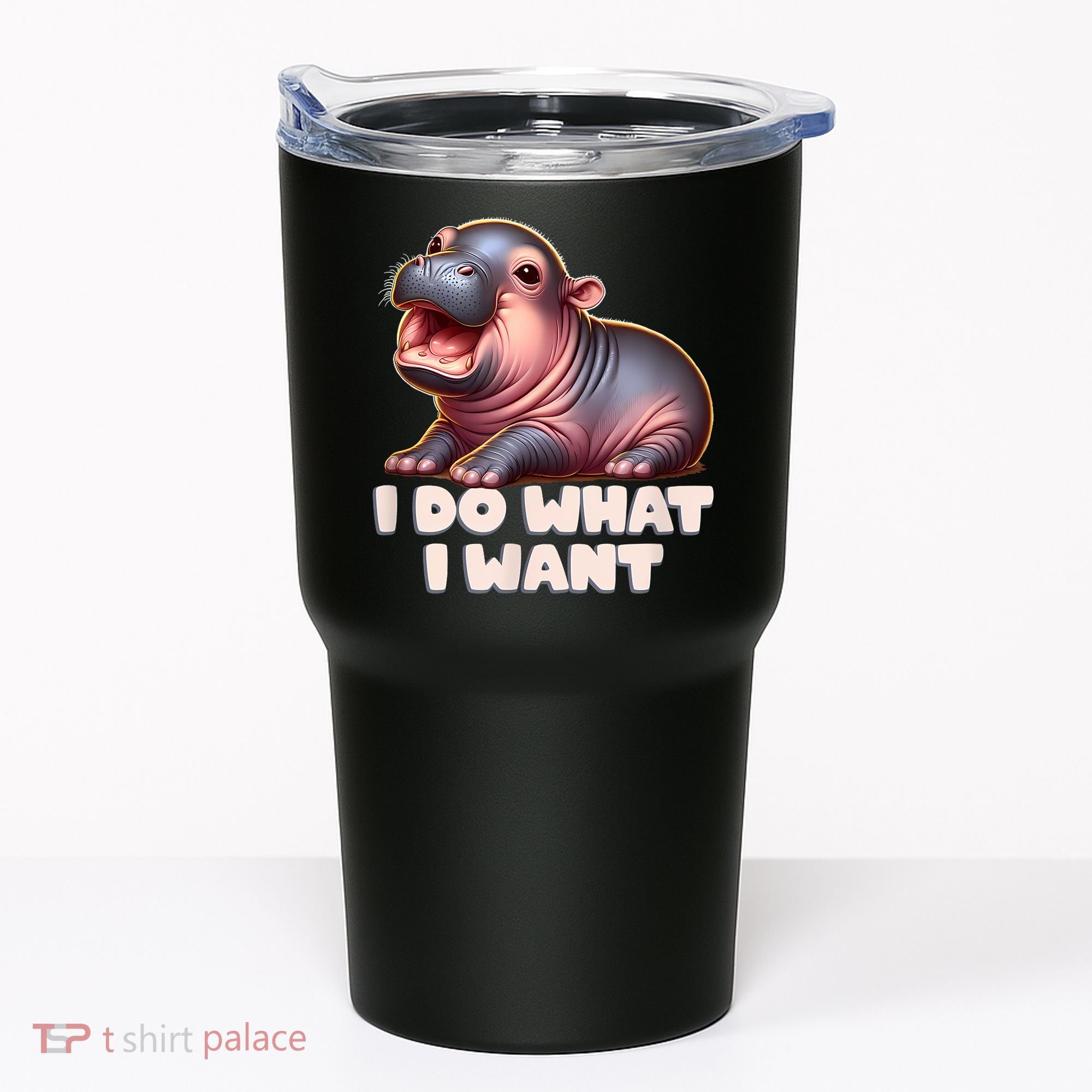 Cute Baby Hippo Moo Deng I Do What I Want Tumbler