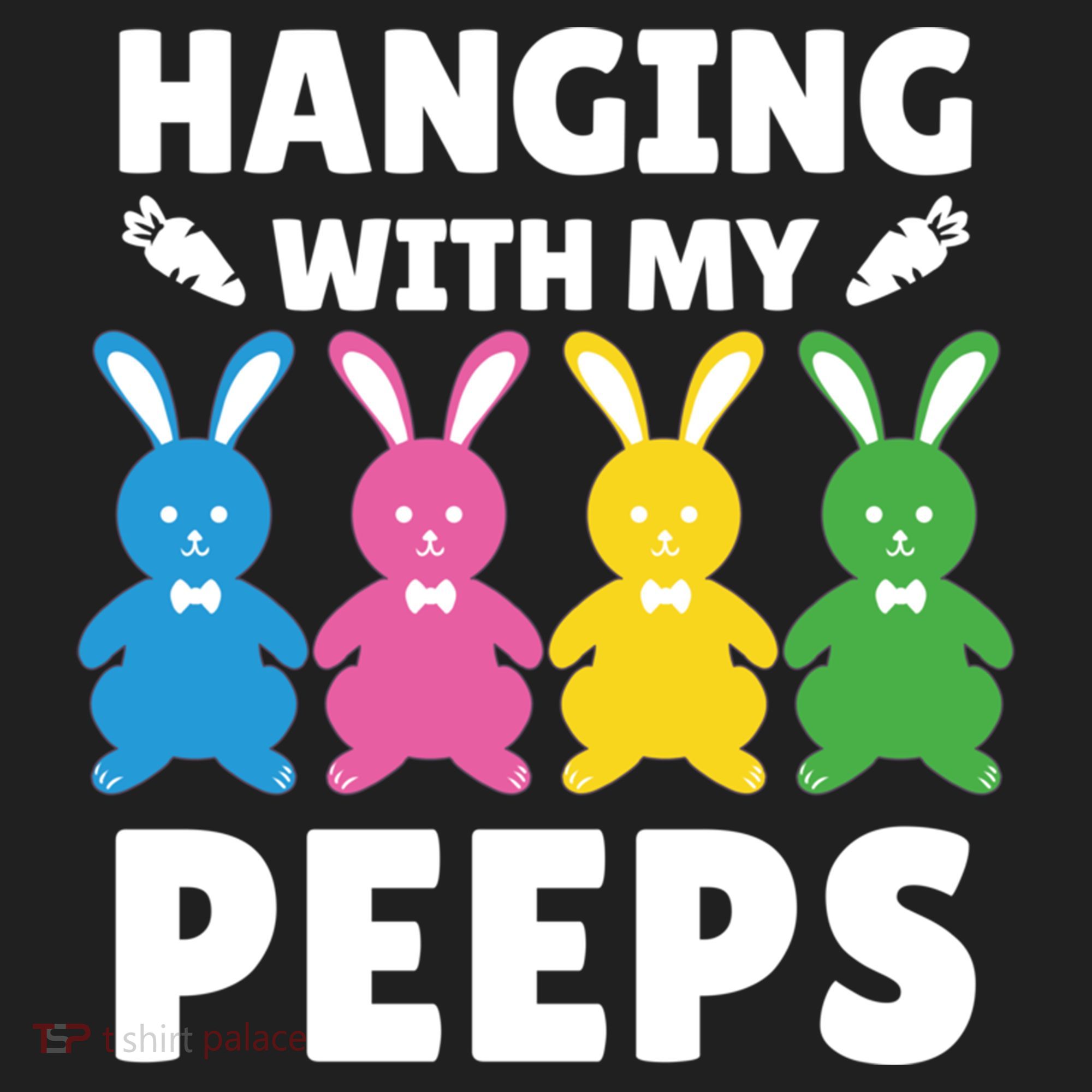 Cute Bunnies Hanging With My Peeps Cool Gift Women's Sweatshirt