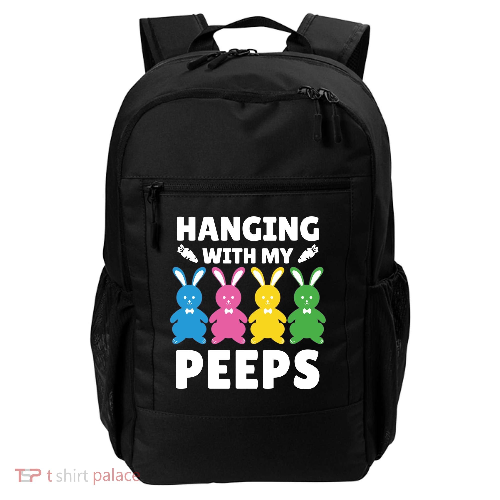 Cute Bunnies Hanging With My Peeps Cool Gift Backpack