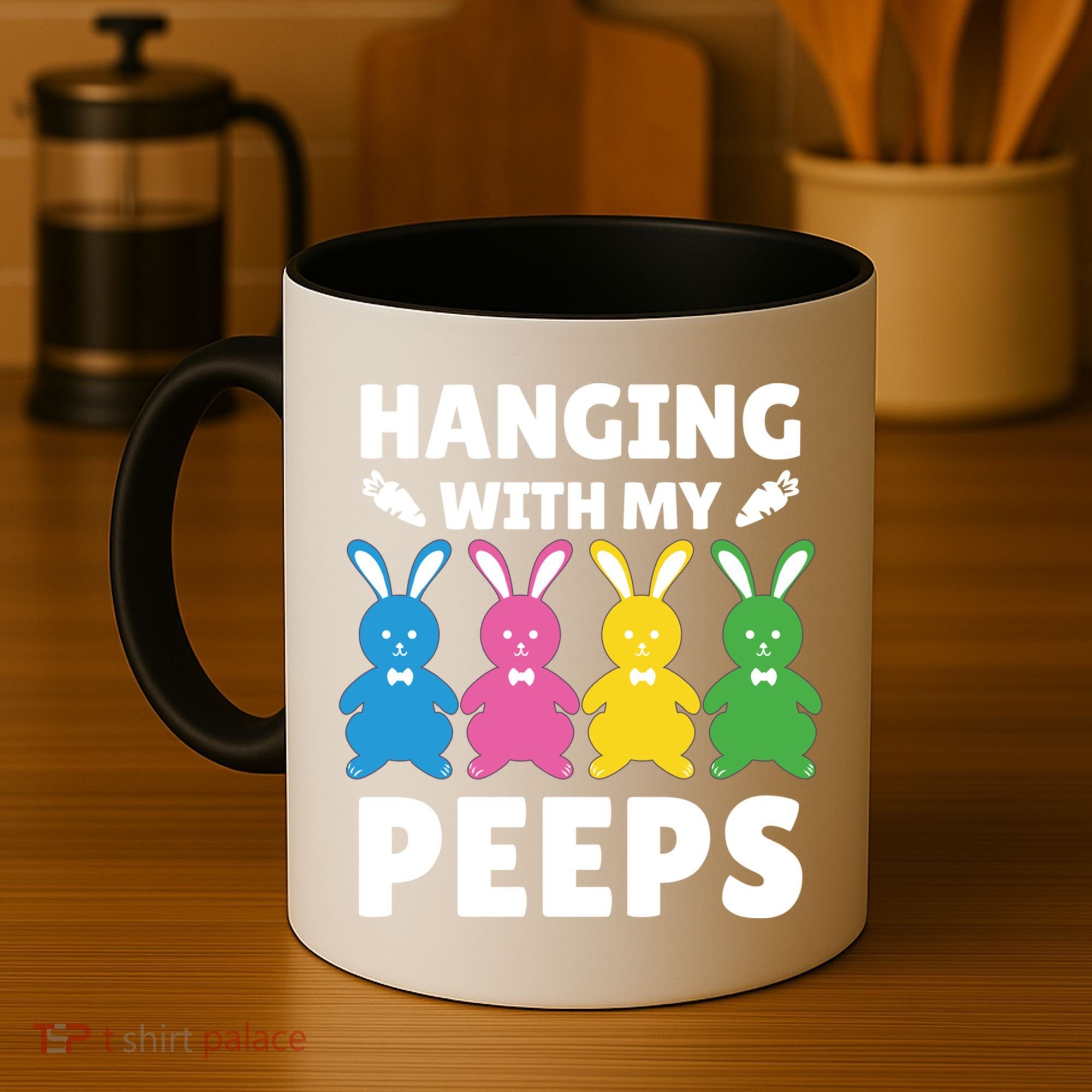 Cute Bunnies Hanging With My Peeps Cool Gift Coffee Mug