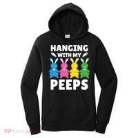 Cute Bunnies Hanging With My Peeps Cool Gift Women's Hoodie thumb 0
