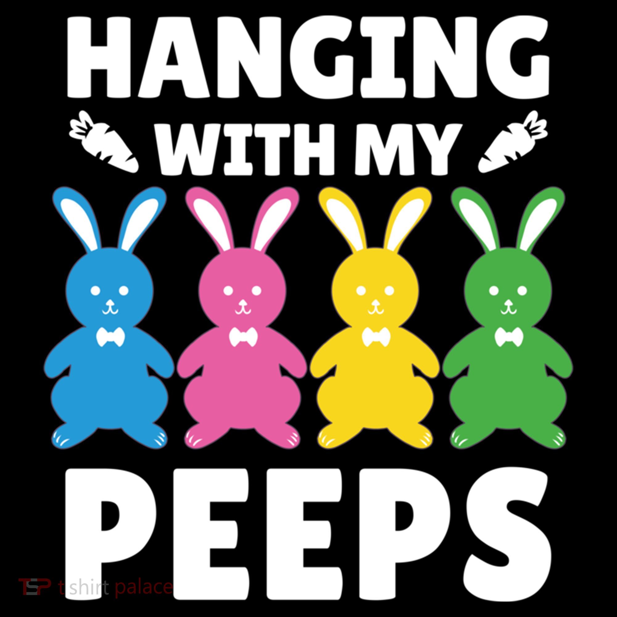 Cute Bunnies Hanging With My Peeps Cool Gift Women's Hoodie