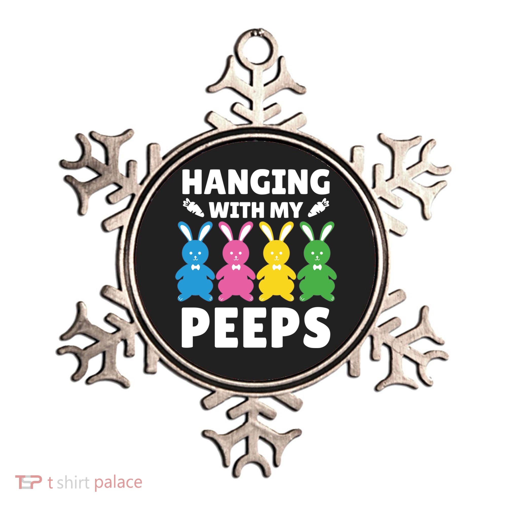 Cute Bunnies Hanging With My Peeps Cool Gift Ornament