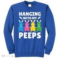 Cute Bunnies Hanging With My Peeps Cool Gift Sweatshirt thumb 0