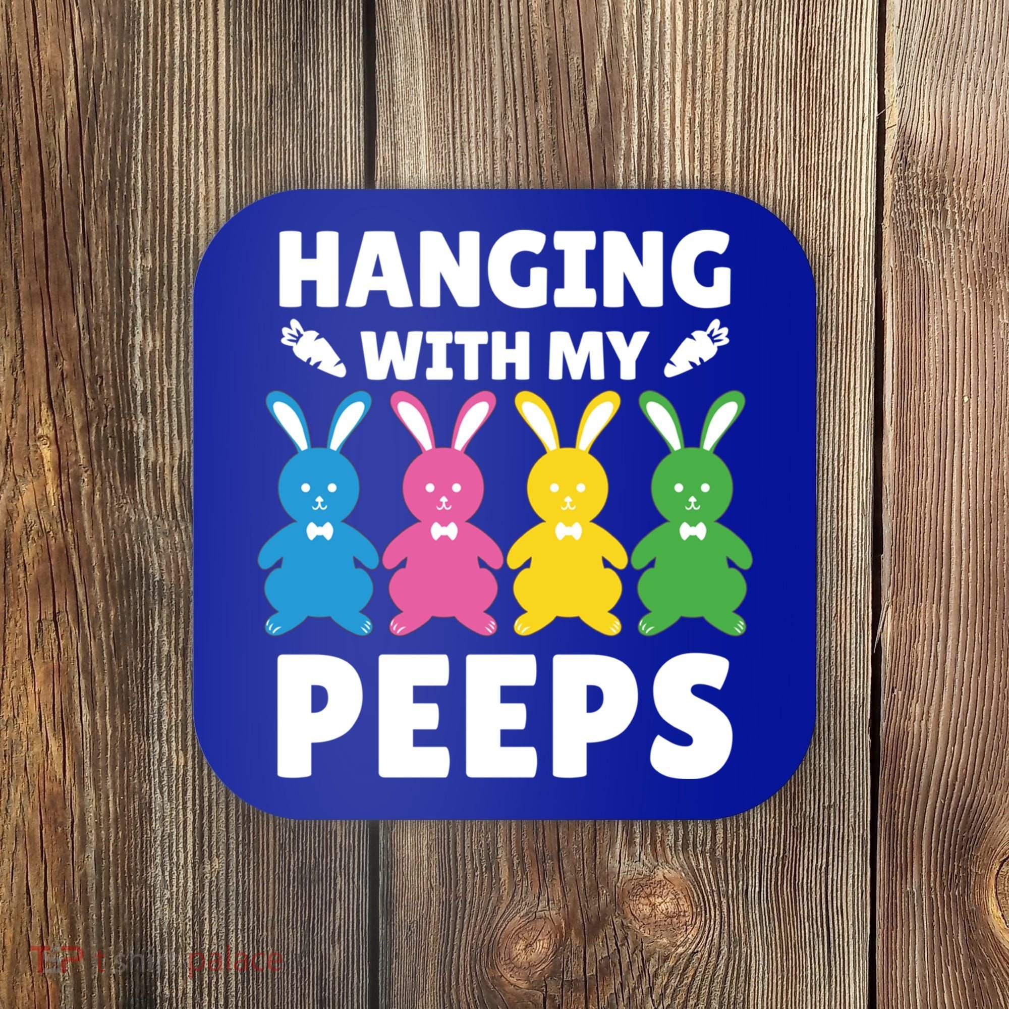 Cute Bunnies Hanging With My Peeps Cool Gift Coaster