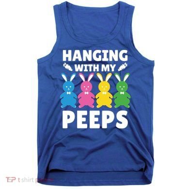 Cute Bunnies Hanging With My Peeps Cool Gift Tank Top