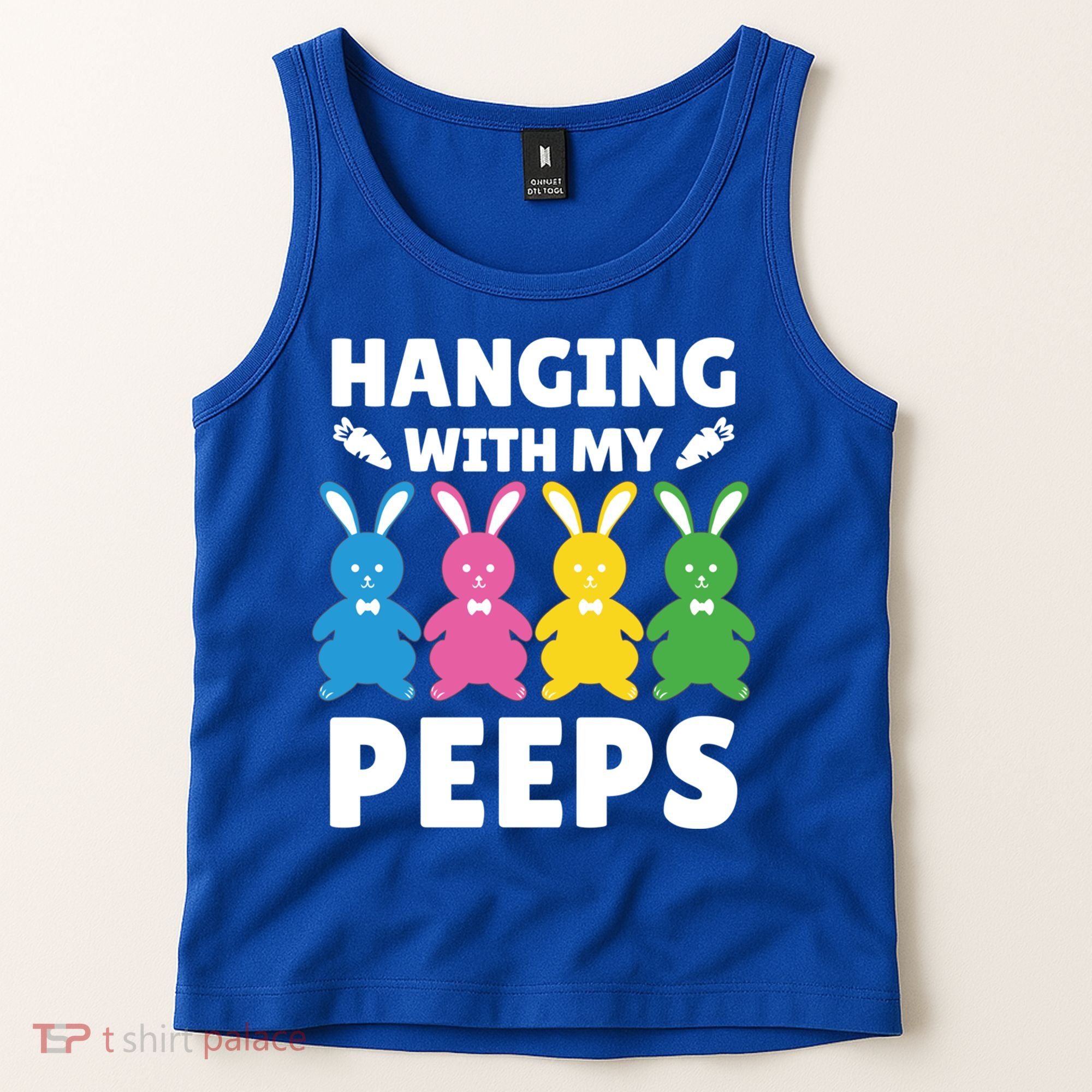 Cute Bunnies Hanging With My Peeps Cool Gift Tank Top