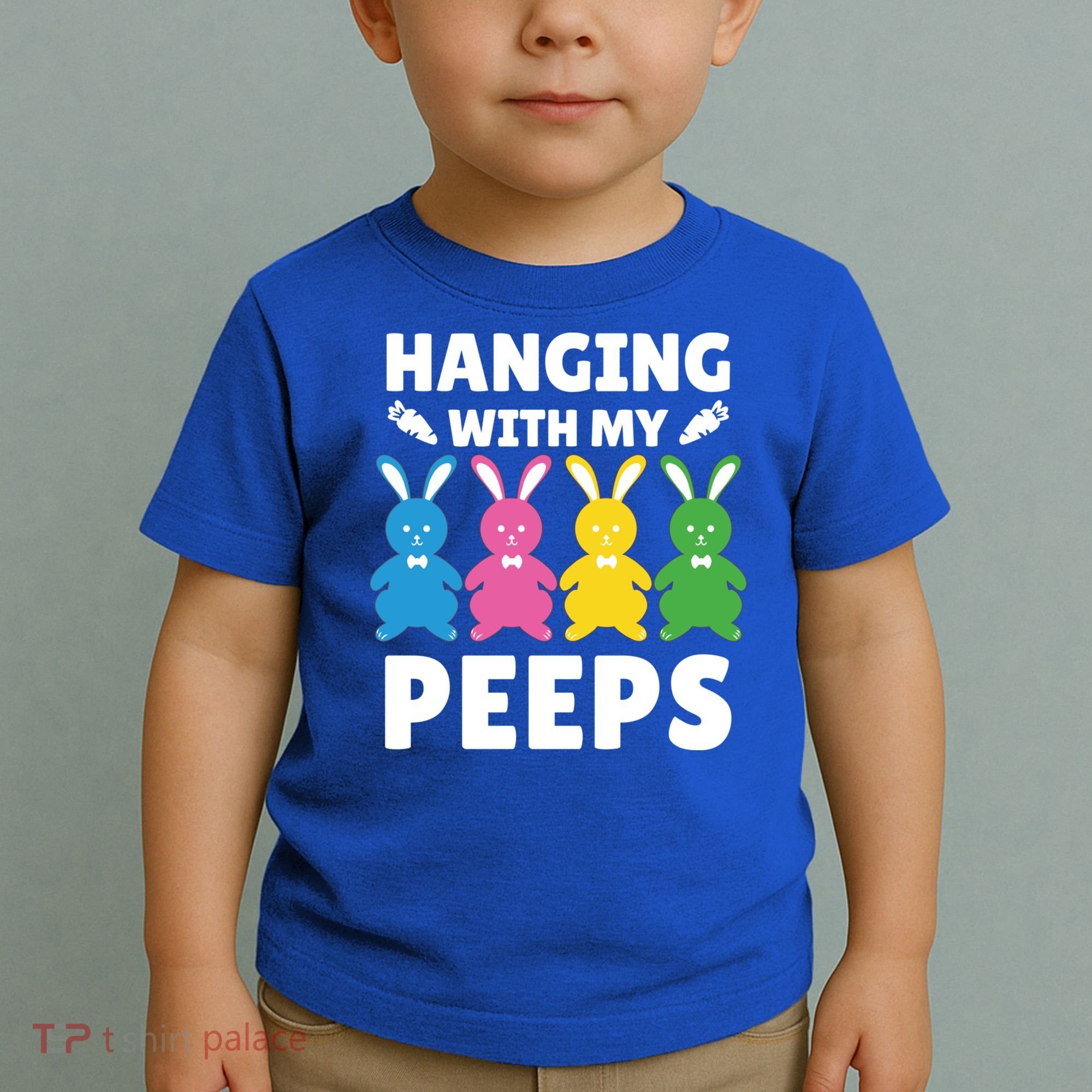 Cute Bunnies Hanging With My Peeps Cool Gift Toddler T-Shirt