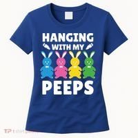 Cute Bunnies Hanging With My Peeps Cool Gift Women's T-Shirt thumb 0