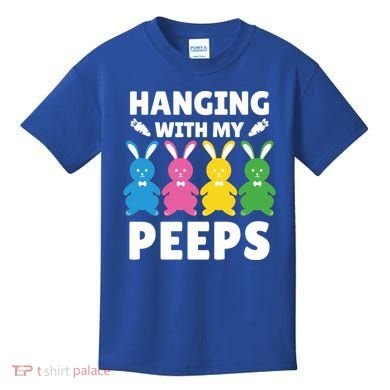 Cute Bunnies Hanging With My Peeps Cool Gift Kids T-Shirt