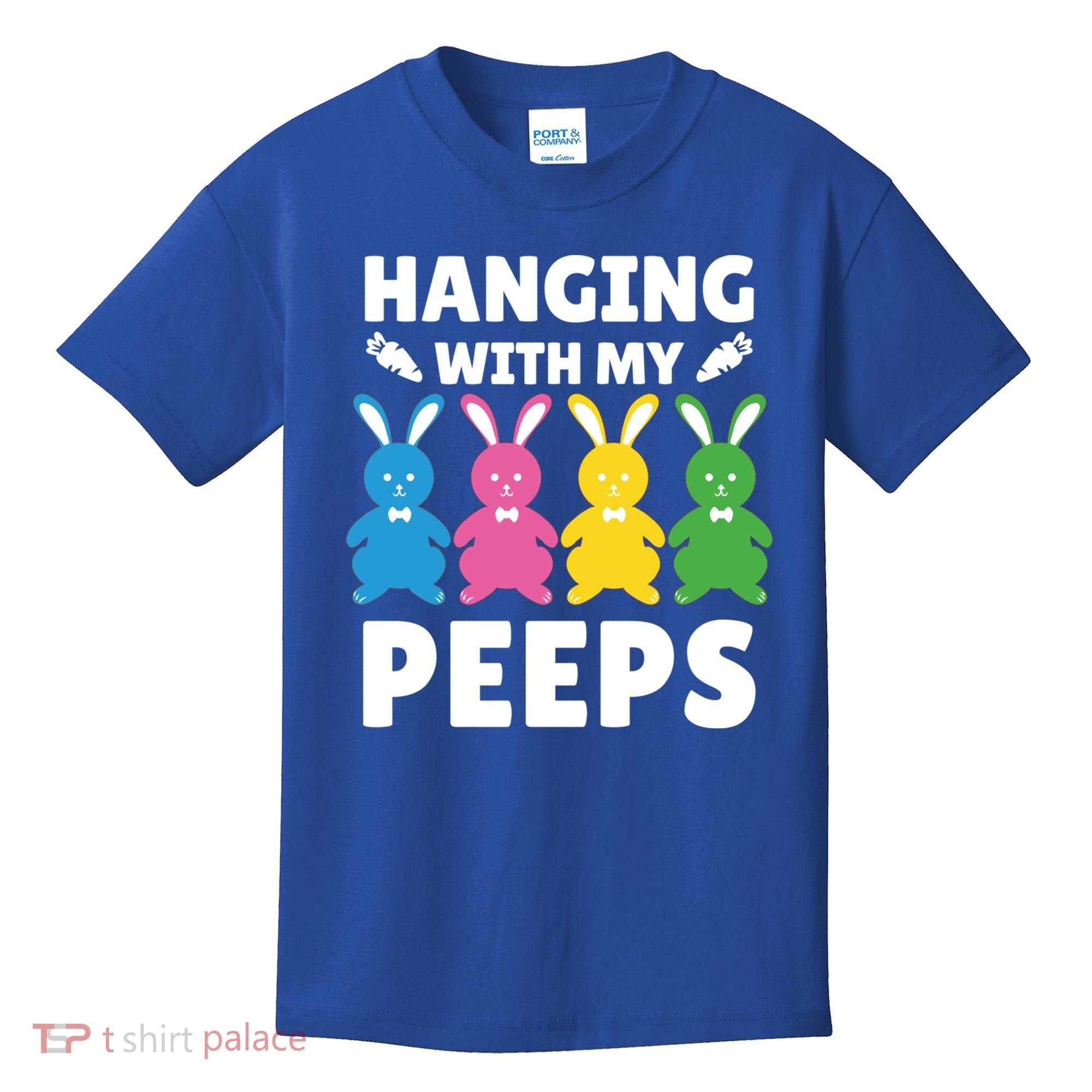 Cute Bunnies Hanging With My Peeps Cool Gift Kids T-Shirt