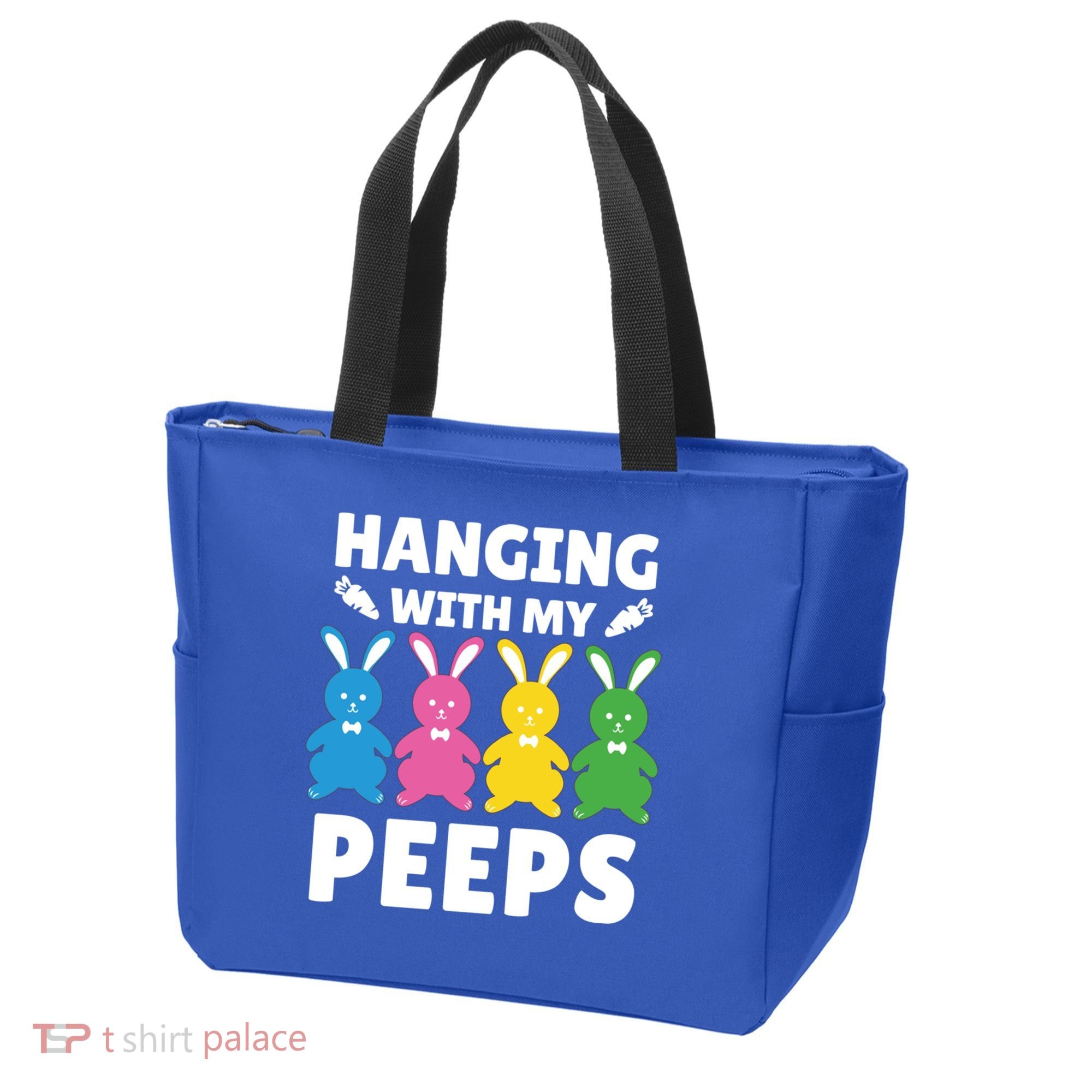 Cute Bunnies Hanging With My Peeps Cool Gift Tote Bag