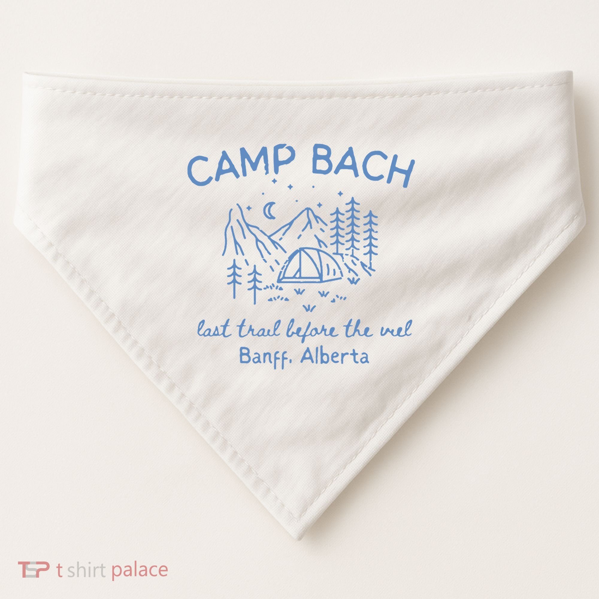 Camp Bachelorette Hiking Bachelorette USA-Made Doggie Bandana
