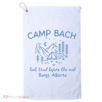 Camp Bachelorette Hiking Bachelorette Golf Towel thumb 0