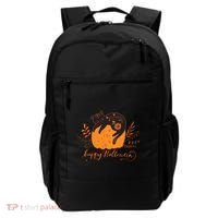 Cute Boho Halloween Black Cat Fall Pumpkin Backpack thumb 0