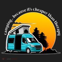 Camping Because It's Cheaper Than Therapy Women's Sweatshirt thumb 2