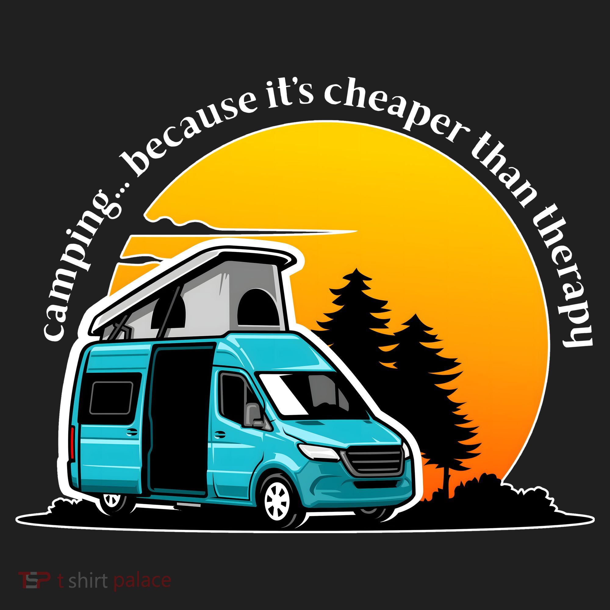 Camping Because It's Cheaper Than Therapy Women's Sweatshirt