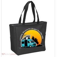 Camping Because It's Cheaper Than Therapy Tote Bag thumb 2