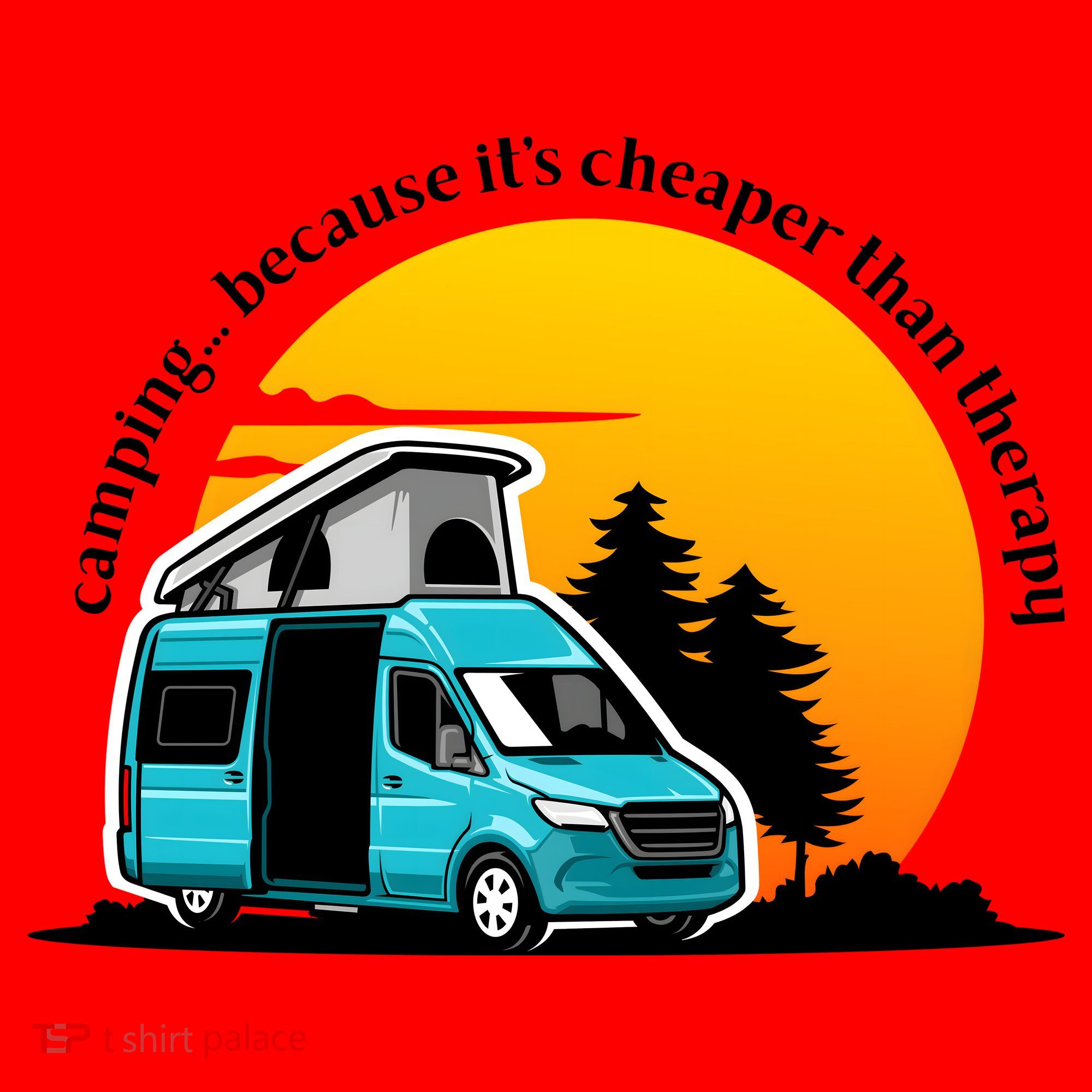 Camping Because It's Cheaper Than Therapy Santa Hat