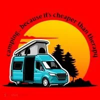 Camping Because It's Cheaper Than Therapy Santa Hat thumb 1