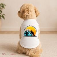 Camping Because It's Cheaper Than Therapy Doggie Tank thumb 2