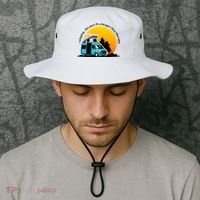 Camping Because It's Cheaper Than Therapy Bucket Hat thumb 2