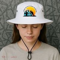 Camping Because It's Cheaper Than Therapy Bucket Hat thumb 3