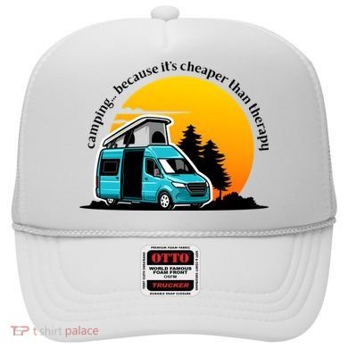 Camping Because It's Cheaper Than Therapy Hat