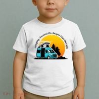Camping Because It's Cheaper Than Therapy Toddler T-Shirt thumb 2