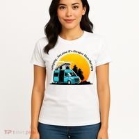 Camping Because It's Cheaper Than Therapy Women's T-Shirt thumb 4