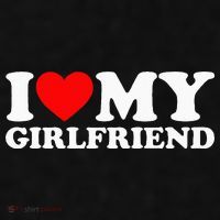 Classic Black I Love My Girlfriend Ladies PosiCharge Tri-Blend Wicking Tank thumb 2