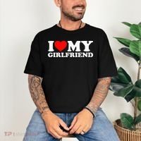 Classic Black I Love My Girlfriend Comfort Colors T-Shirt thumb 3