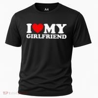 Classic Black I Love My Girlfriend Cooling Performance Crew T-Shirt thumb 0