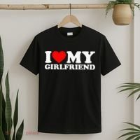 Classic Black I Love My Girlfriend T-Shirt thumb 2