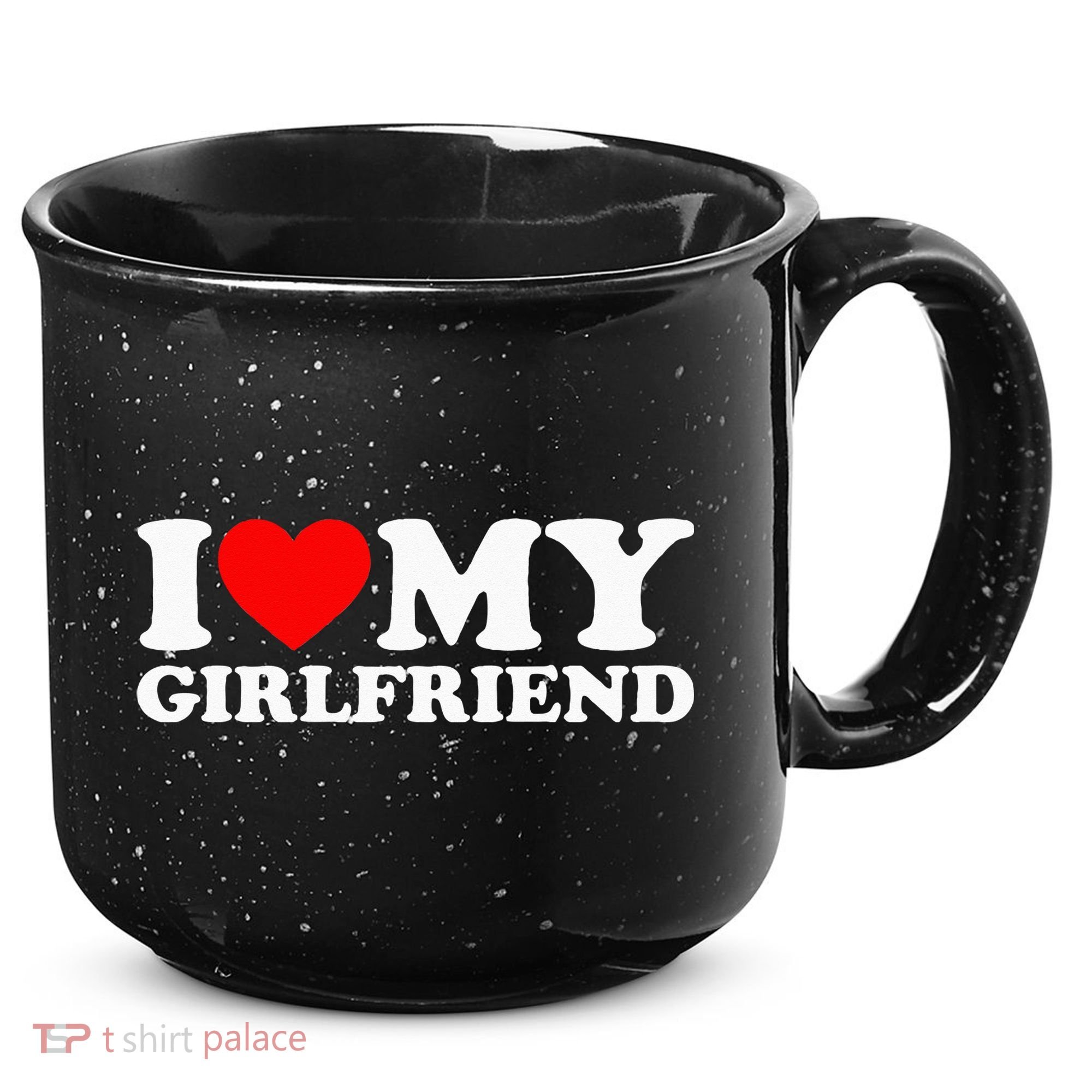 Classic Black I Love My Girlfriend 15oz Campfire Ceramic Mug
