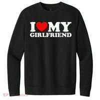 Classic Black I Love My Girlfriend V.I.T. Fleece Crew Sweatshirt thumb 0