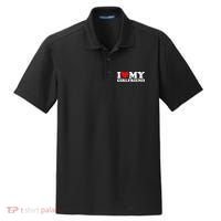 Classic Black I Love My Girlfriend Dry Zone Grid Polo thumb 0