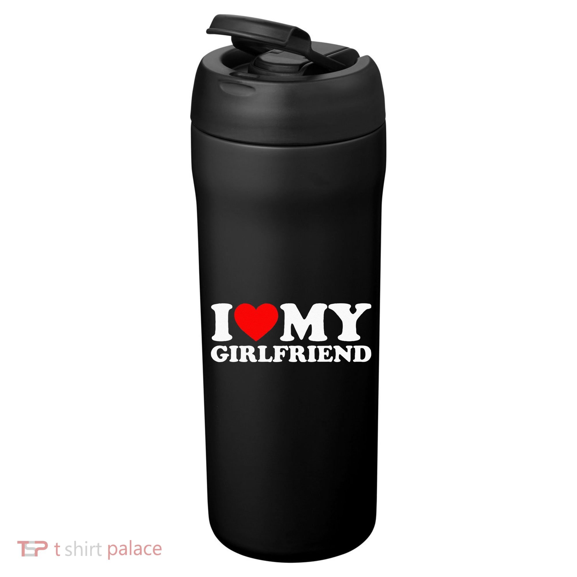 Classic Black I Love My Girlfriend 24oz Duet Stainless Steel Tumbler
