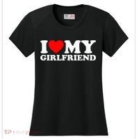 Classic Black I Love My Girlfriend Women's Cooling Performance Crew T-Shirt thumb 0