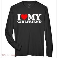 Classic Black I Love My Girlfriend Zone Performance Long-Sleeve T-Shirt thumb 0