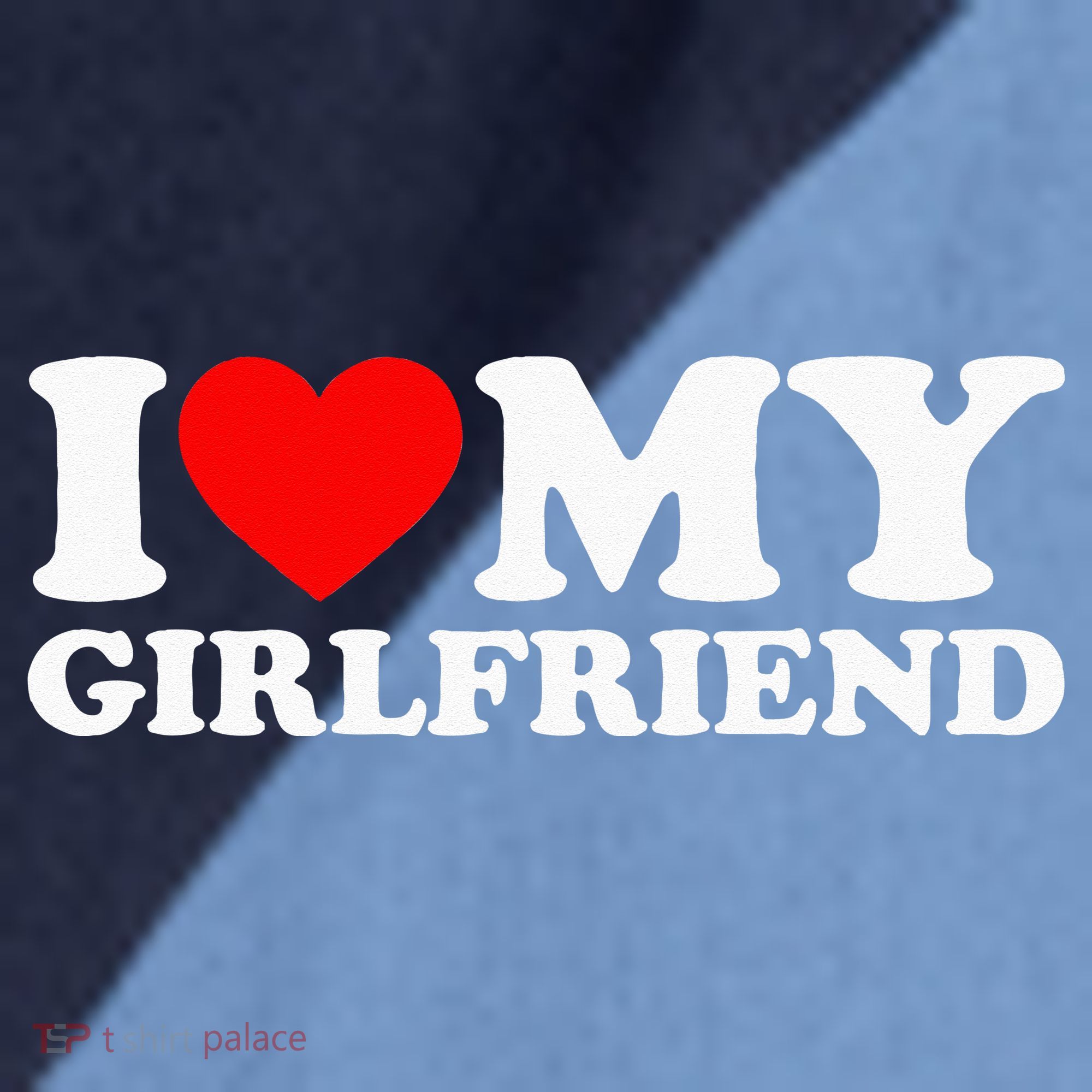 Classic Black I Love My Girlfriend Raglan Baseball Sleeve Shirt