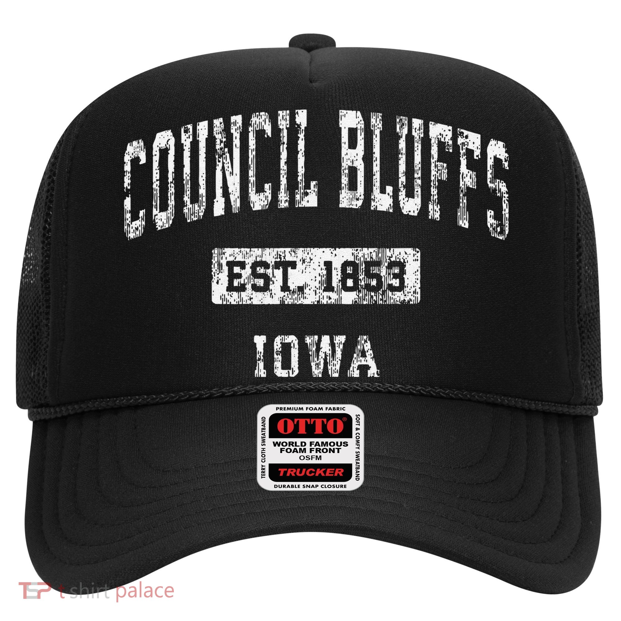 Council Bluffs Iowa Ia Vintage Established Hat
