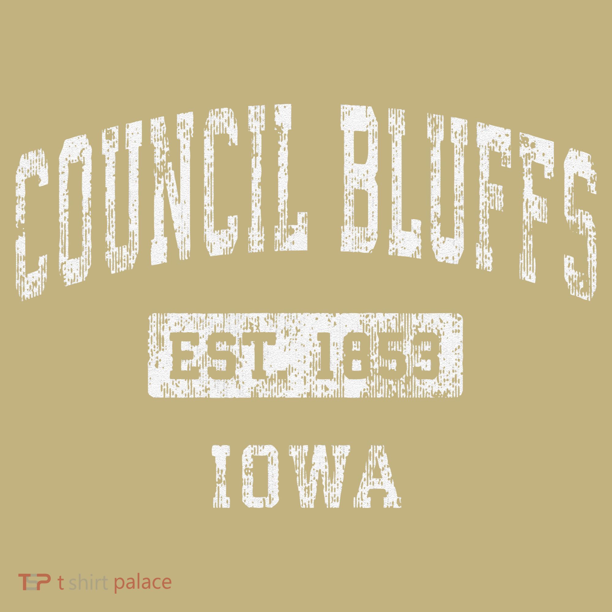 Council Bluffs Iowa Ia Vintage Established T-Shirt