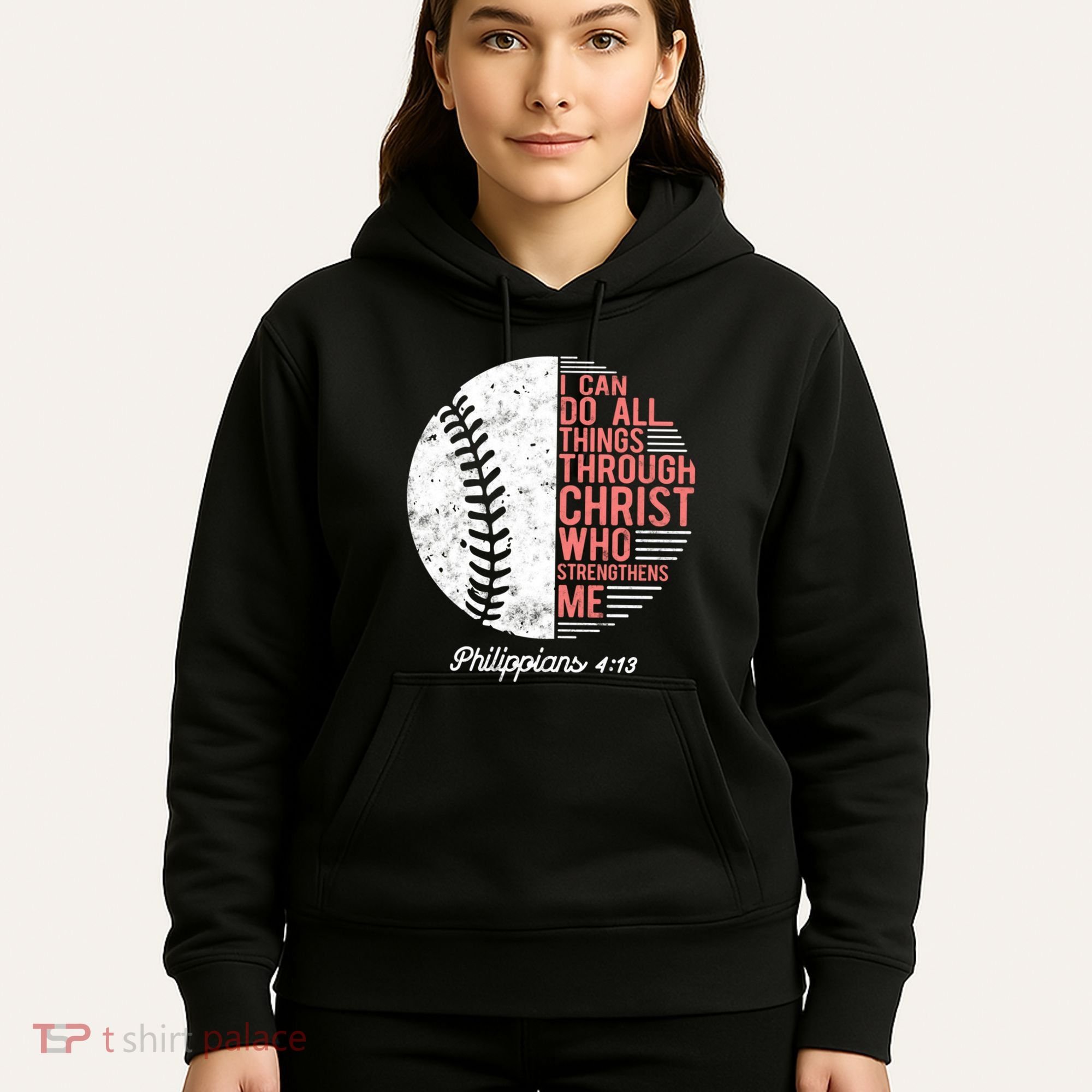 Christian Baseball I Can Do All Things Philippians Hoodie